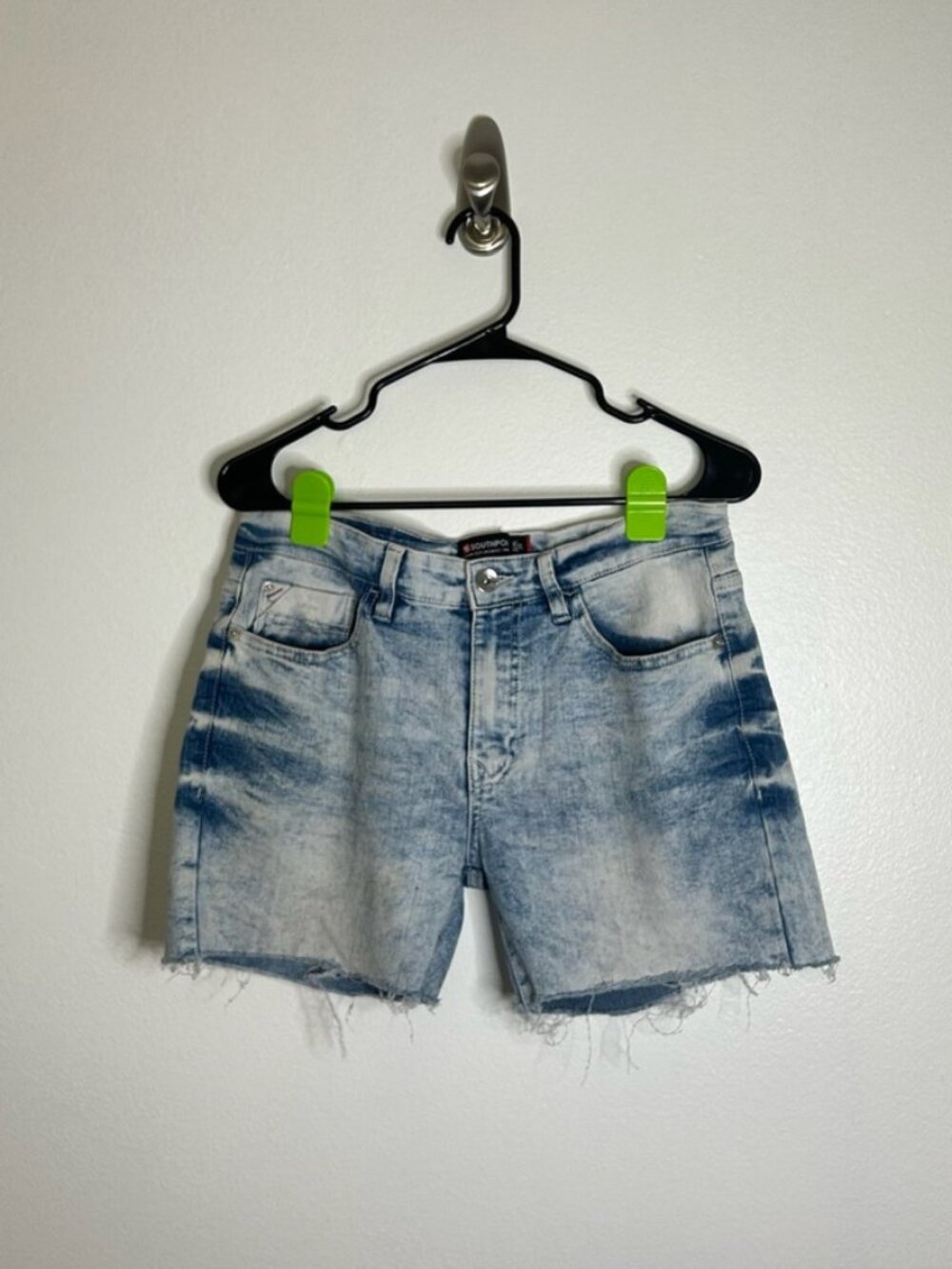 Vintage Y2K Southpole Acid Wash Slim Denim Shorts Women's Size 29
